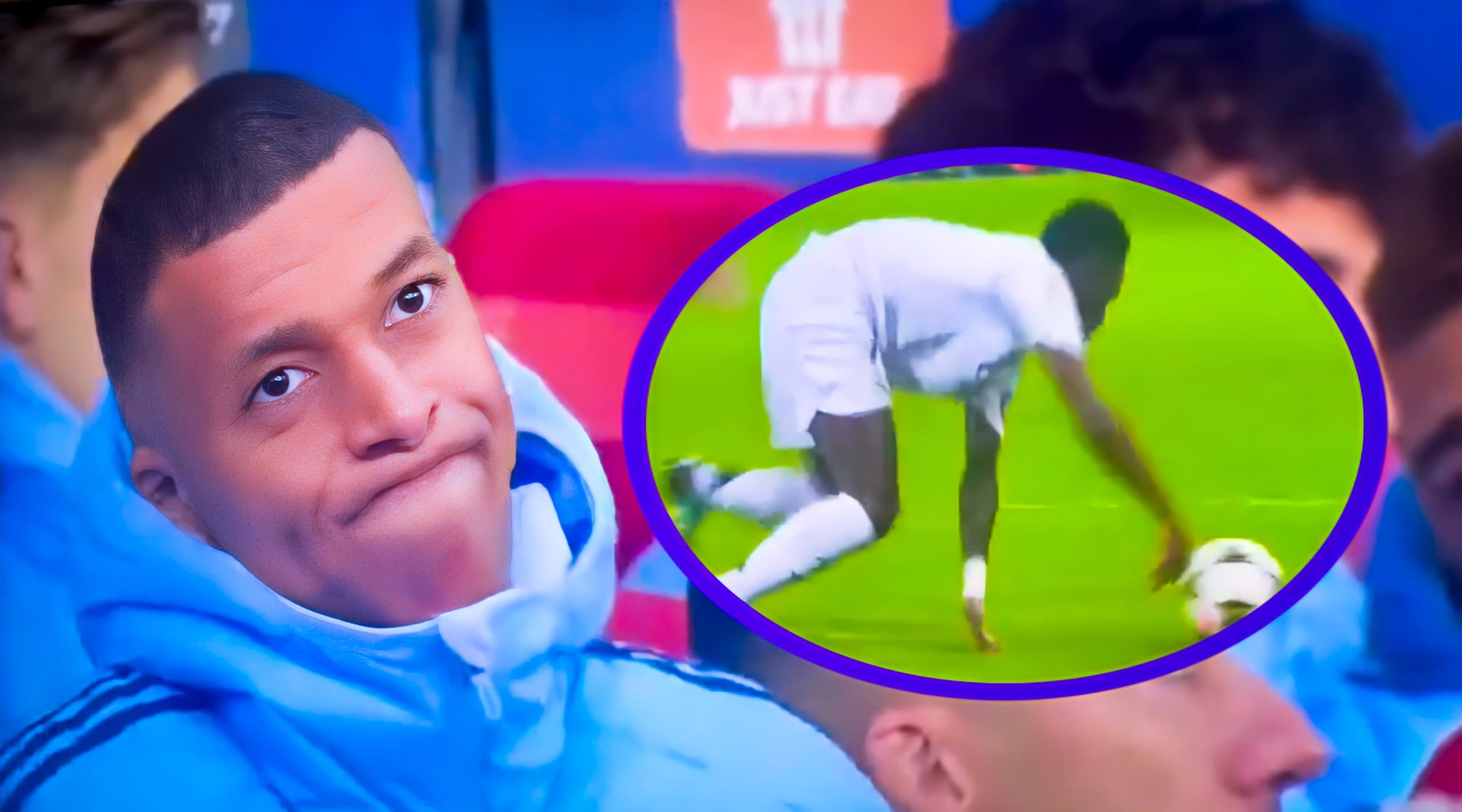 Mbappé réagit étrangement sur Vinicius à Lille, la vidéo devient rivale