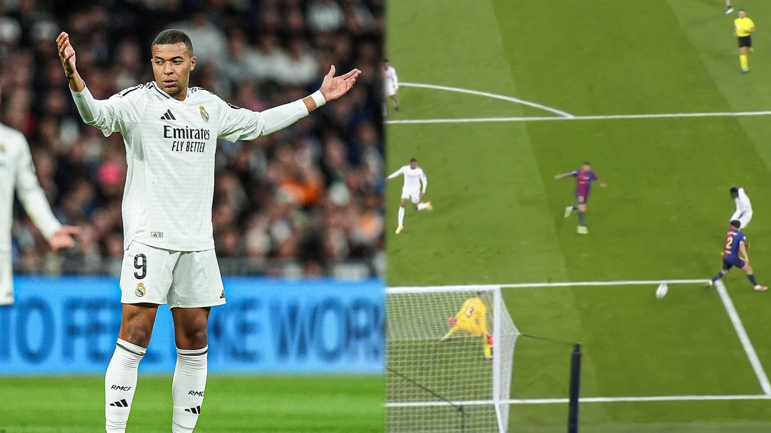 VIDÉO : Vinicius ignore totalement Mbappé contre le Barça, la toile s’emballe