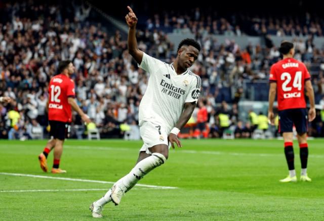 Vinicius Jr. en mode magique, le Real Madrid écrase Osasuna