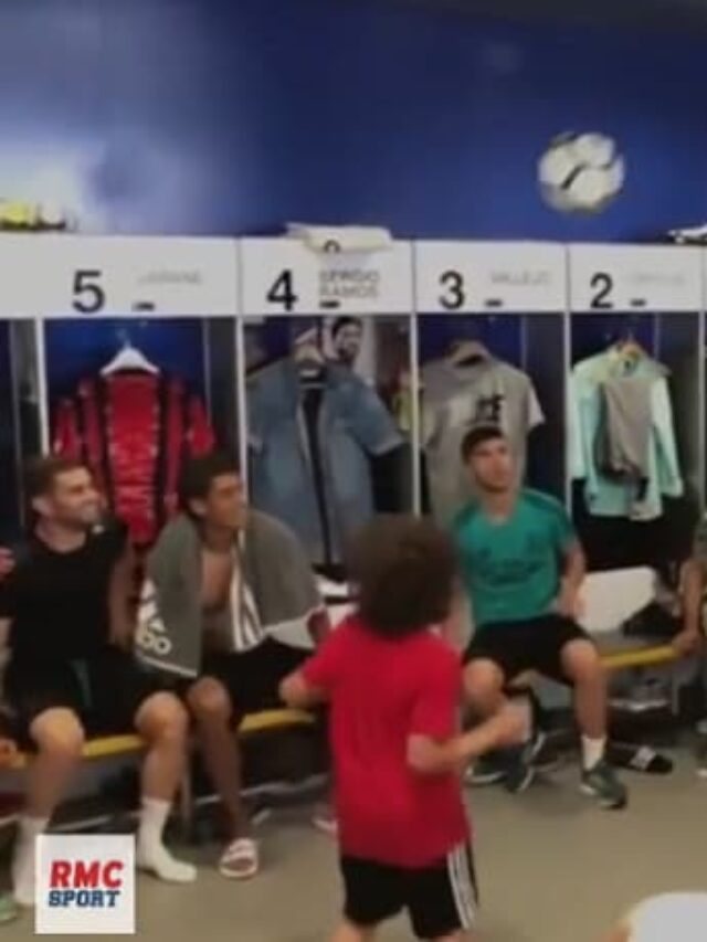 Le fils de Marcelo avec les légendes du Real Madrid ⚽👑 | Vidéo historique 🎥✨