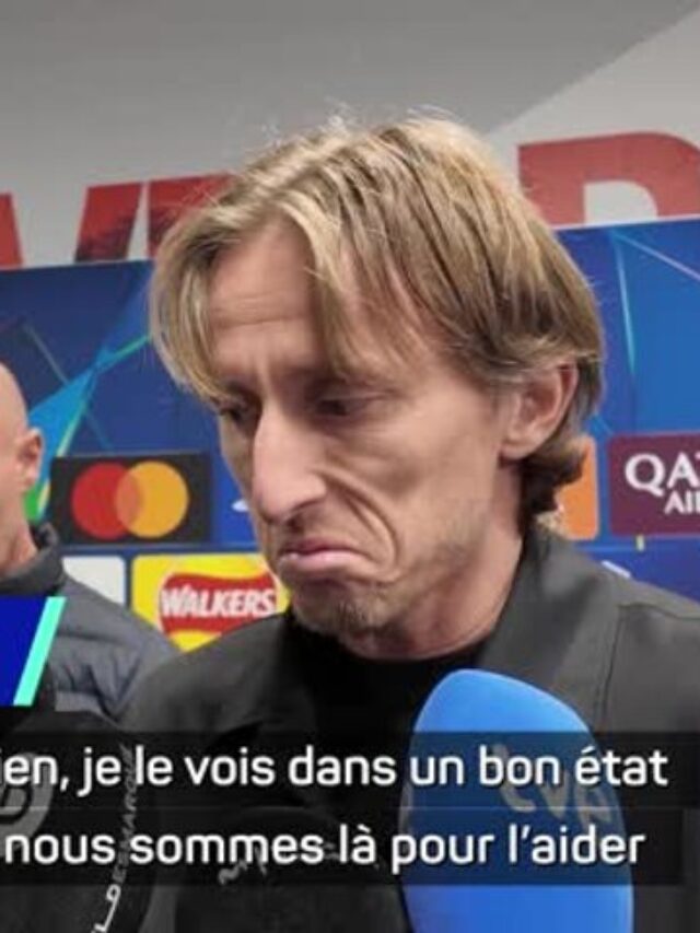 😭 Luka Modrić, le cœur lourd après Anfield, mais toujours derrière Mbappé 💪⚽