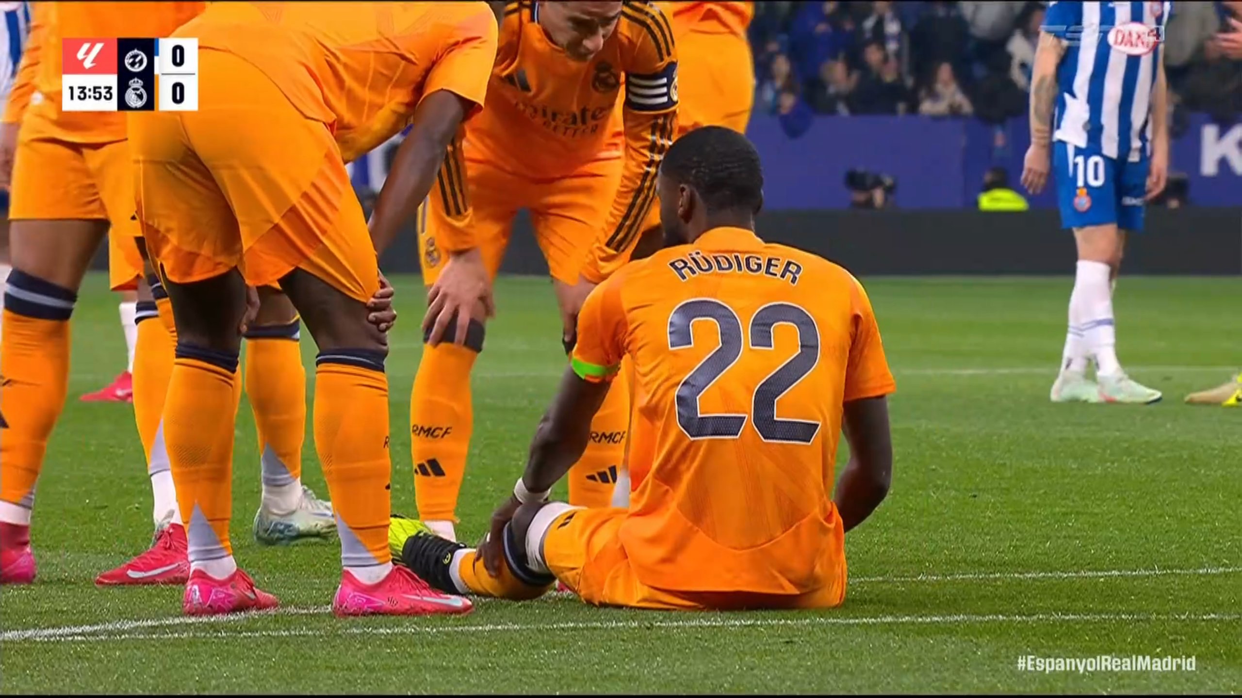 Coup dur pour le Real Madrid, Antonio Rüdiger sort sur blessure