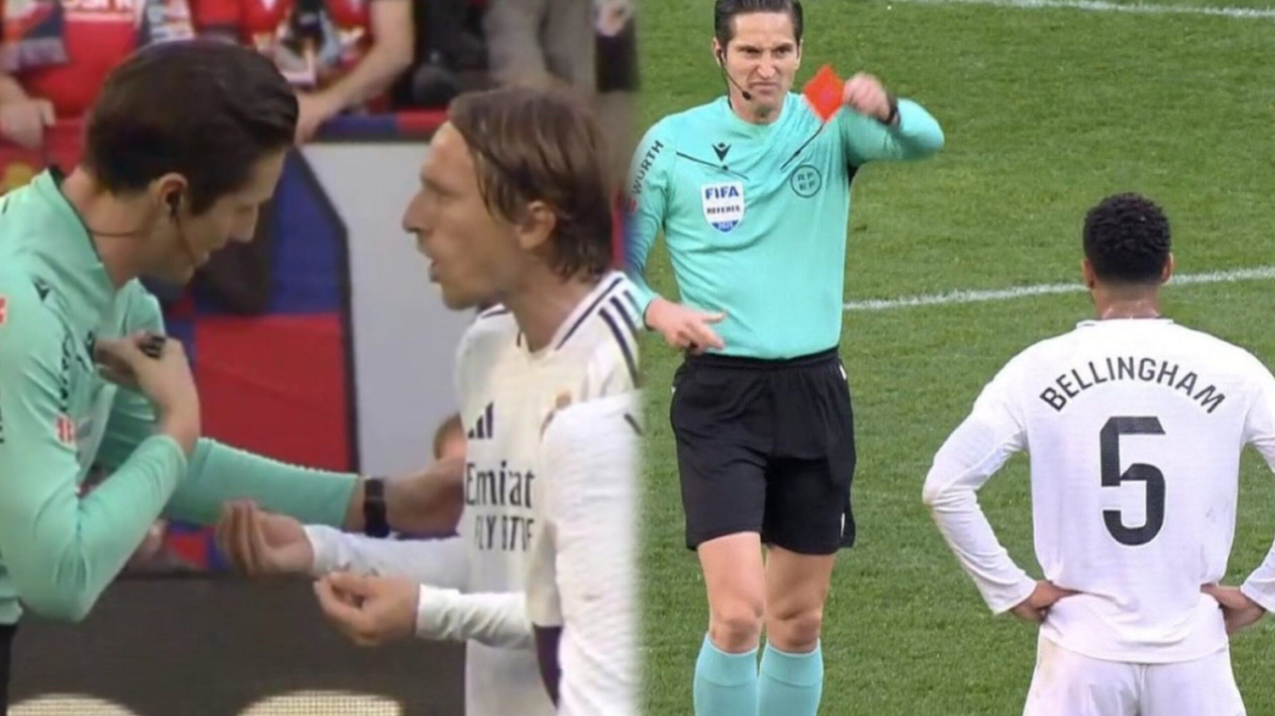 La vérité de l’arbitre à Luka Modrić après avoir exclu Jude : « Bellingham m’a dit… »