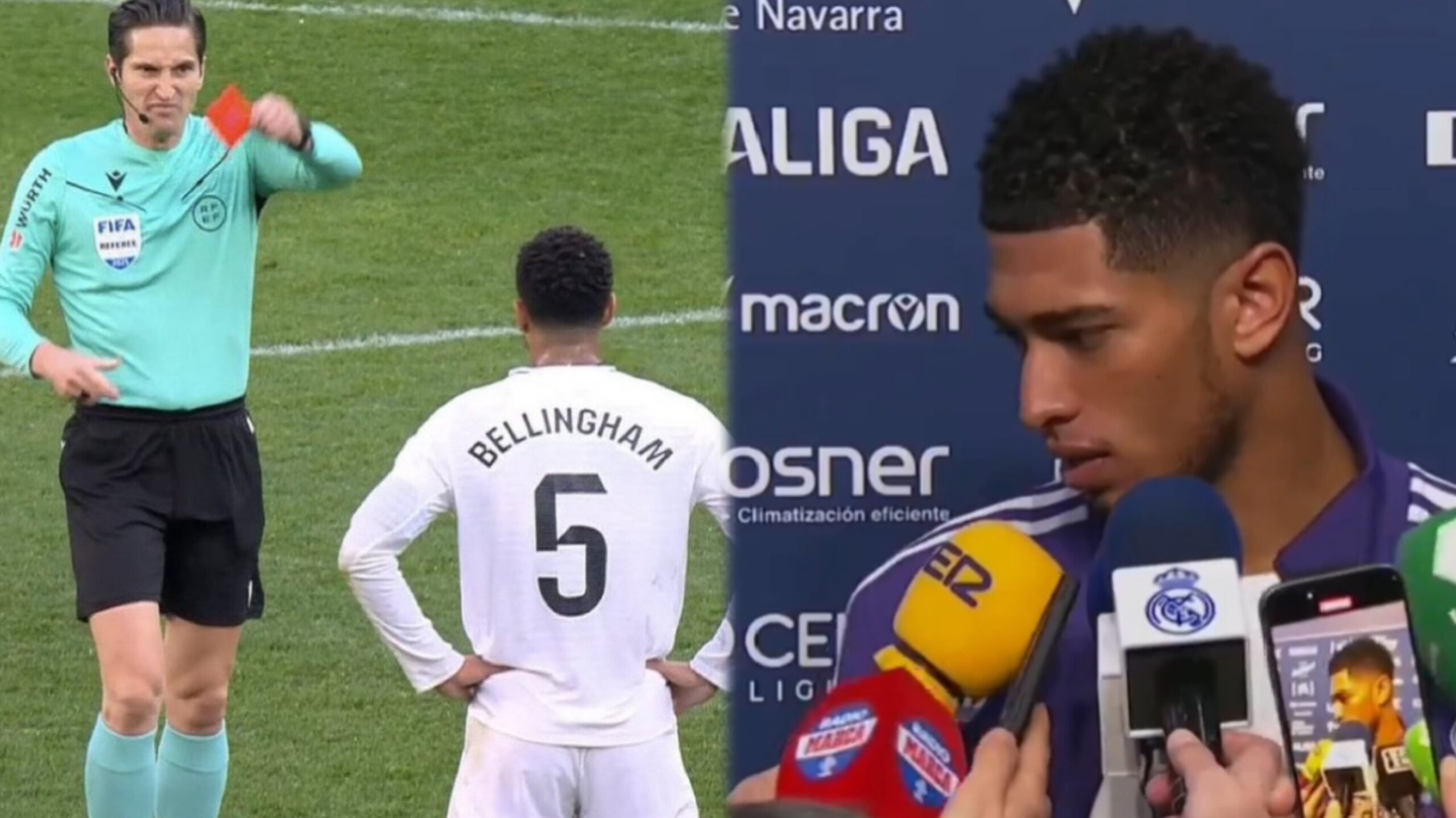 La confession inattendue de Jude Bellingham après son rouge à Osasuna : « Il y a eu un… »