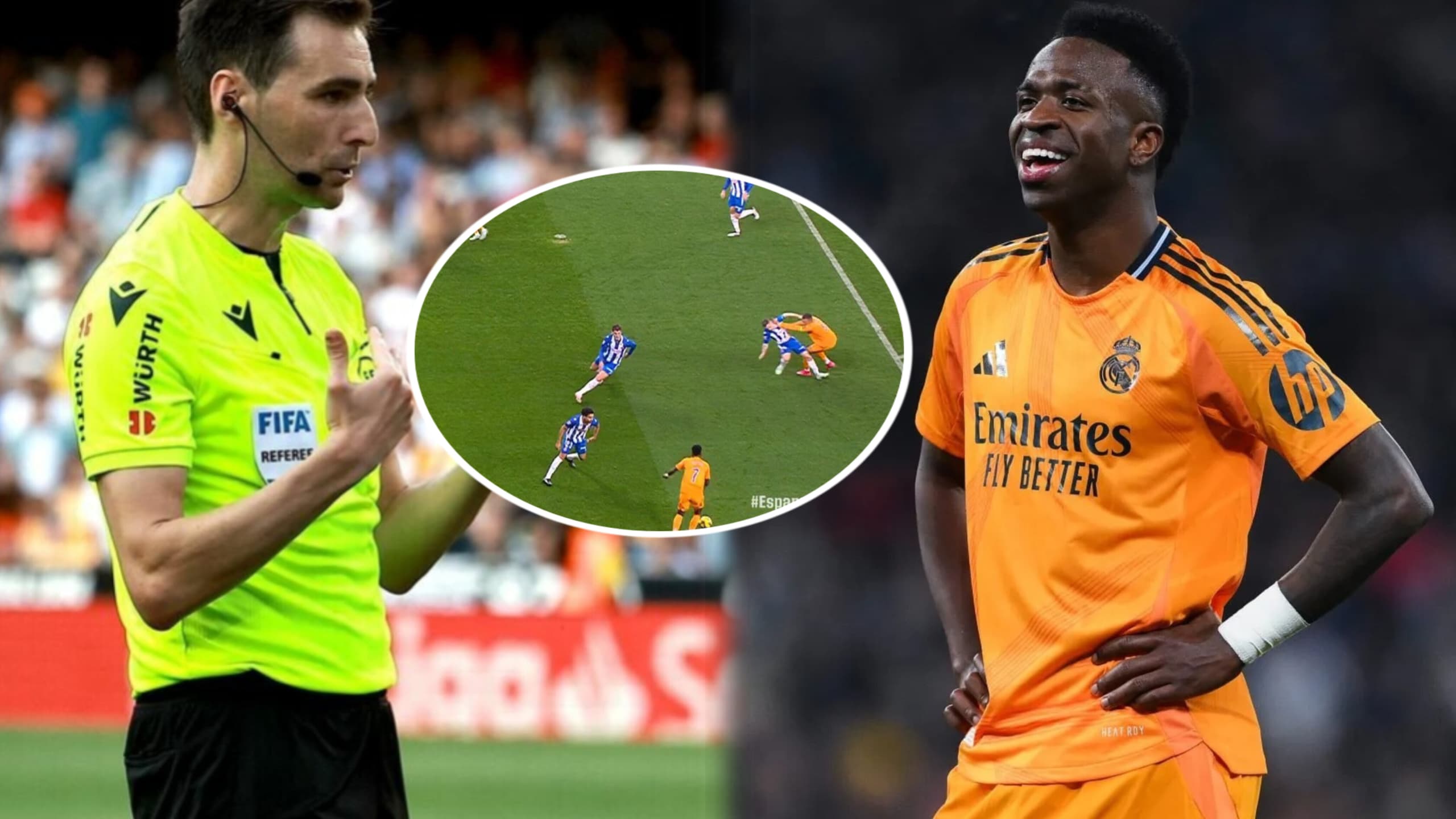 Les propos de l’arbitre à Vinicius après son but refusé créent la polémique !