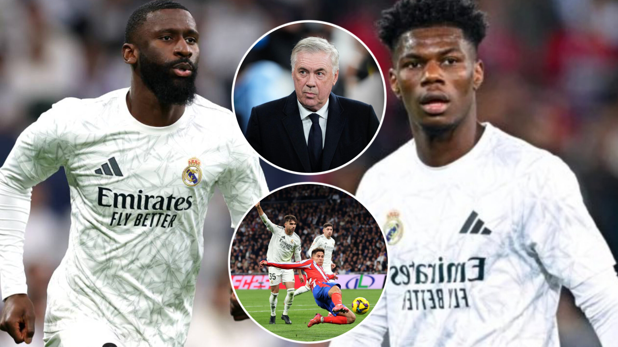 Real Madrid vs Atlético : le onze attendu de Carlo Ancelotti avec Rüdiger et Tchouaméni