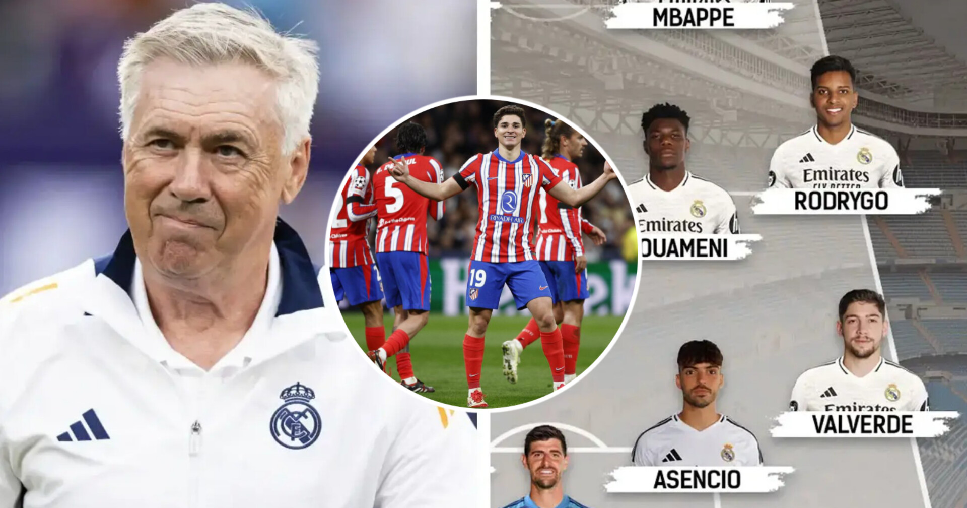 Atlético Madrid – Real : La composition de Carlo Ancelotti déjà connue