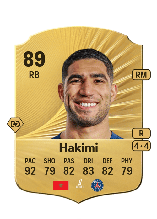 FC 26 Achraf Hakimi 89 rated RB FUT Ultimate Team card
