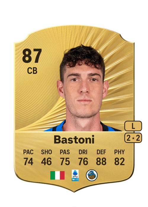 FC 26 Alessandro Bastoni 87 rated CB FUT Ultimate Team card