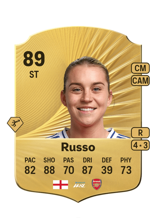 FC 26 Alessia Russo 89 rated ST FUT Ultimate Team card