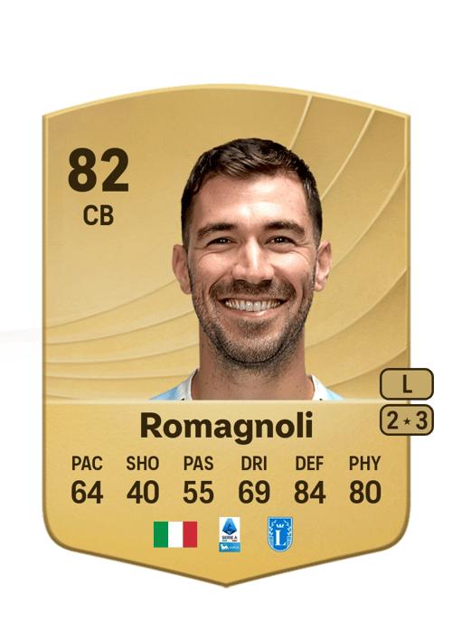FC 26 Alessio Romagnoli 82 rated CB FUT Ultimate Team card