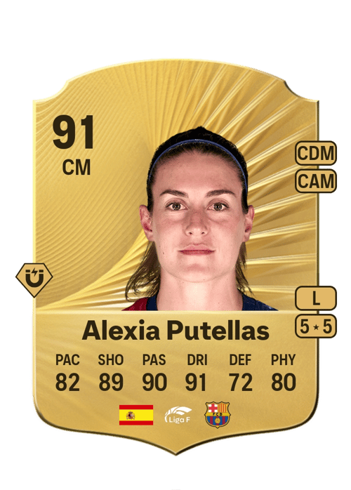 FC 26 Alexia Putellas 91 rated CM FUT Ultimate Team card