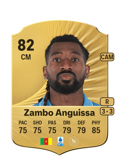 FC 26 André-Franck Zambo Anguissa 82 rated CM FUT Ultimate Team card