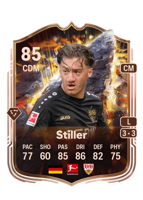 FC 26 Angelo Stiller (Cornerstones) 85 rated CDM FUT Ultimate Team card