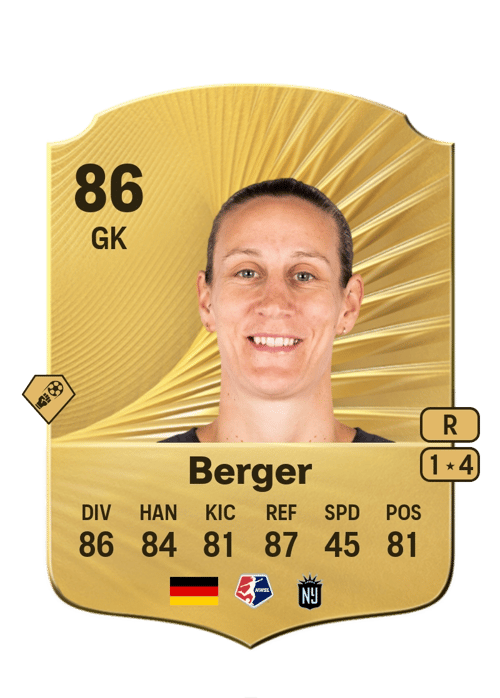 FC 26 Ann-Katrin Berger 86 rated GK FUT Ultimate Team card