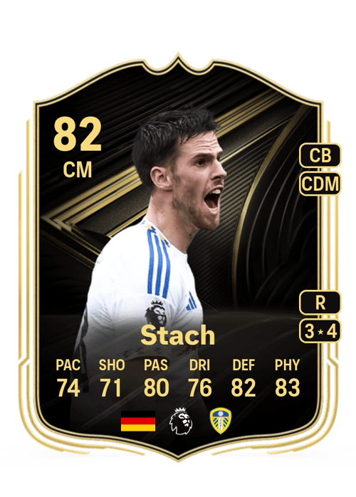 FC 26 Anton Stach (Team of the Week) 82 rated CM FUT Ultimate Team card