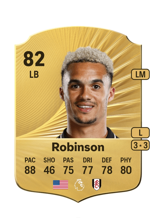 FC 26 Antonee Robinson 82 rated LB FUT Ultimate Team card