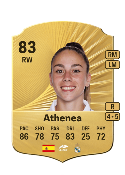 FC 26 Athenea 83 rated RW FUT Ultimate Team card