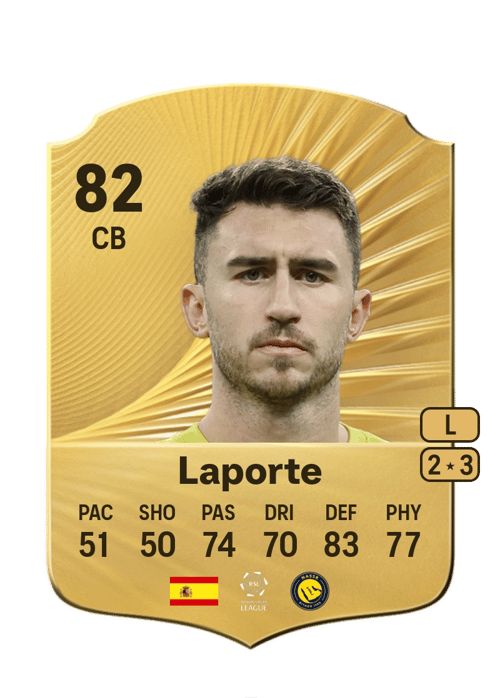 FC 26 Aymeric Laporte 82 rated CB FUT Ultimate Team card