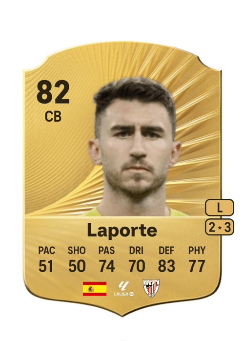 FC 26 Aymeric Laporte 82 rated CB FUT Ultimate Team card