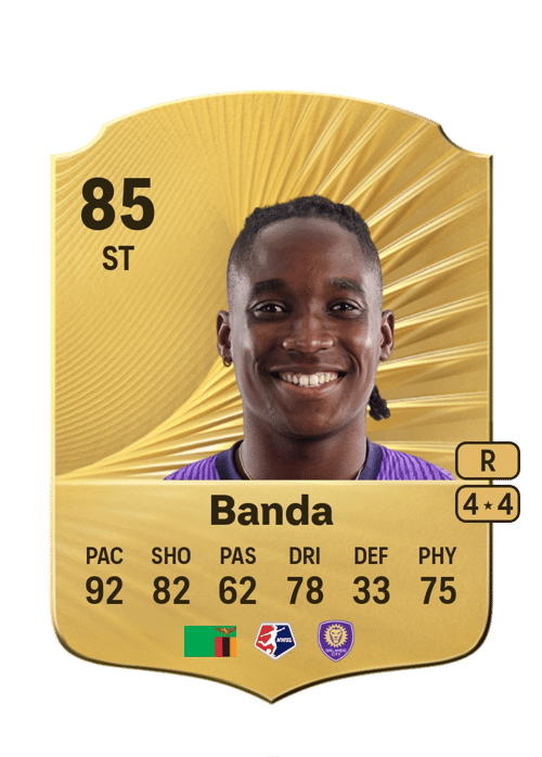FC 26 Barbra Banda 85 rated ST FUT Ultimate Team card