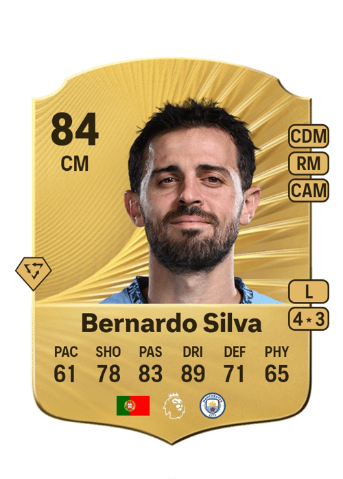 FC 26 Bernardo Silva 84 rated CM FUT Ultimate Team card