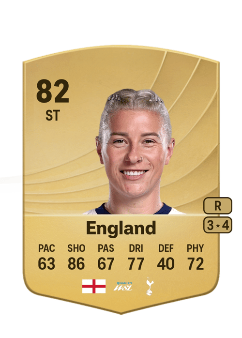 FC 26 Bethany England 82 rated ST FUT Ultimate Team card