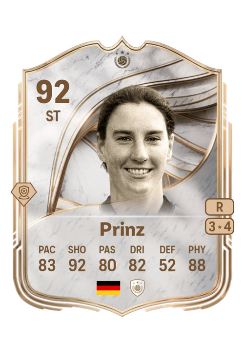 FC 26 Birgit Prinz 92 rated ST FUT Ultimate Team card