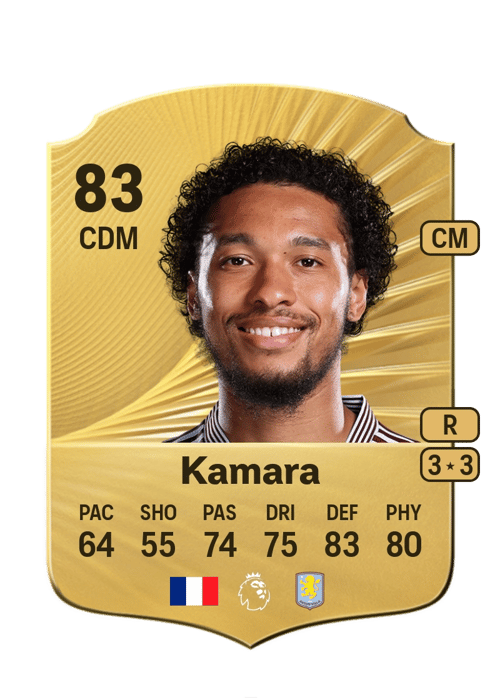 FC 26 Boubacar Kamara 83 rated CDM FUT Ultimate Team card