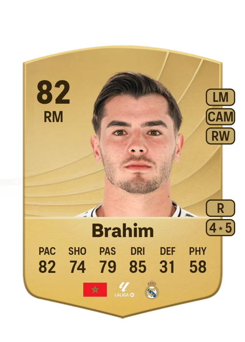 FC 26 Brahim 82 rated RM FUT Ultimate Team card