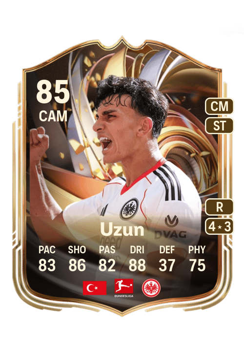FC 26 Can Uzun (Ratings Reload) 85 rated CAM FUT Ultimate Team card