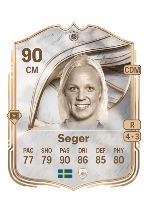 FC 26 Caroline Seger 90 rated CM FUT Ultimate Team card