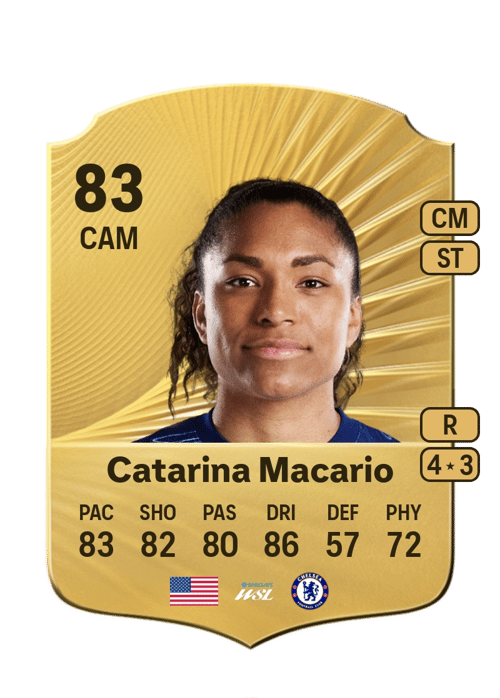 FC 26 Catarina Macario 83 rated CAM FUT Ultimate Team card