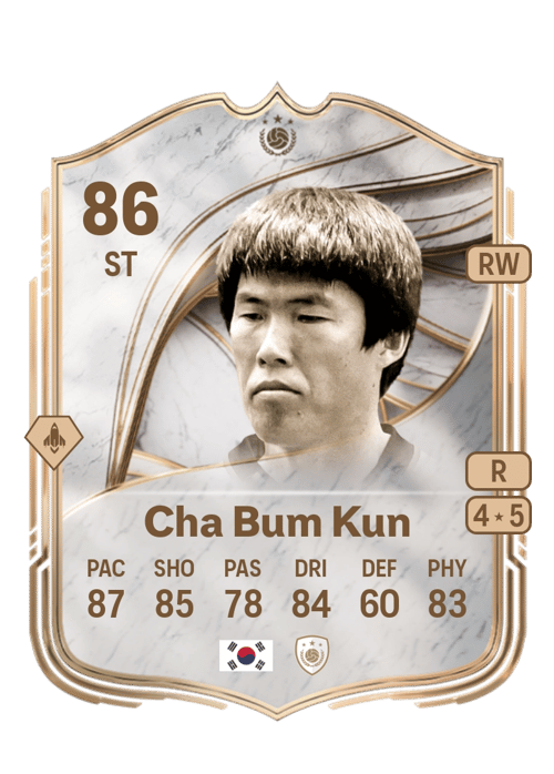 FC 26 Cha Bum Kun 86 rated ST FUT Ultimate Team card