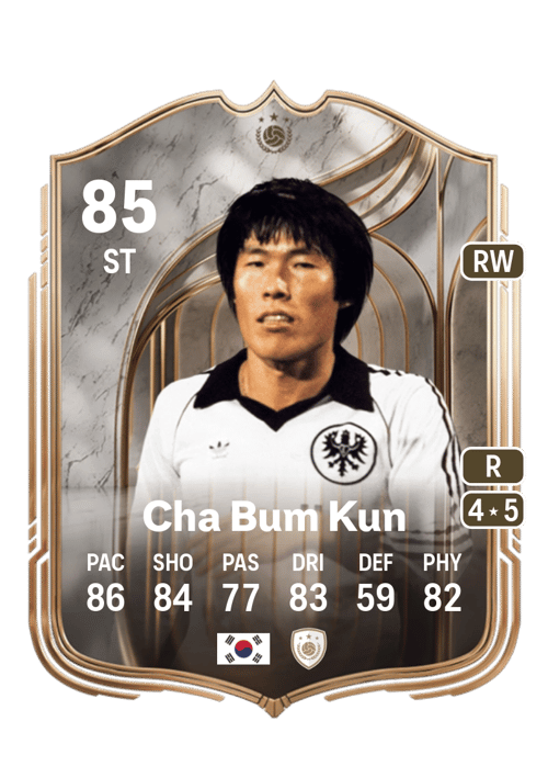 FC 26 Cha Bum Kun 85 rated ST FUT Ultimate Team card