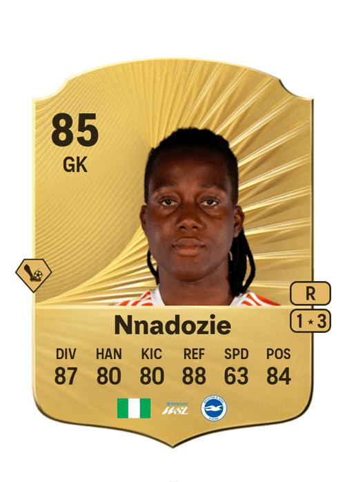 FC 26 Chiamaka Nnadozie 85 rated GK FUT Ultimate Team card