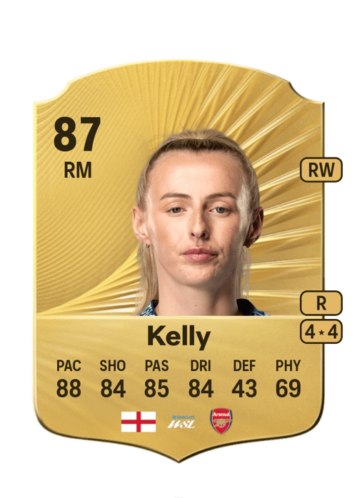 FC 26 Chloe Kelly 87 rated RM FUT Ultimate Team card