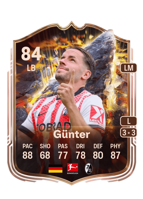 FC 26 Christian Günter (Cornerstones) 84 rated LB FUT Ultimate Team card