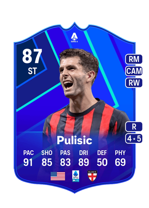 FC 26 Christian Pulisic (POTM Serie A) 87 rated ST FUT Ultimate Team card