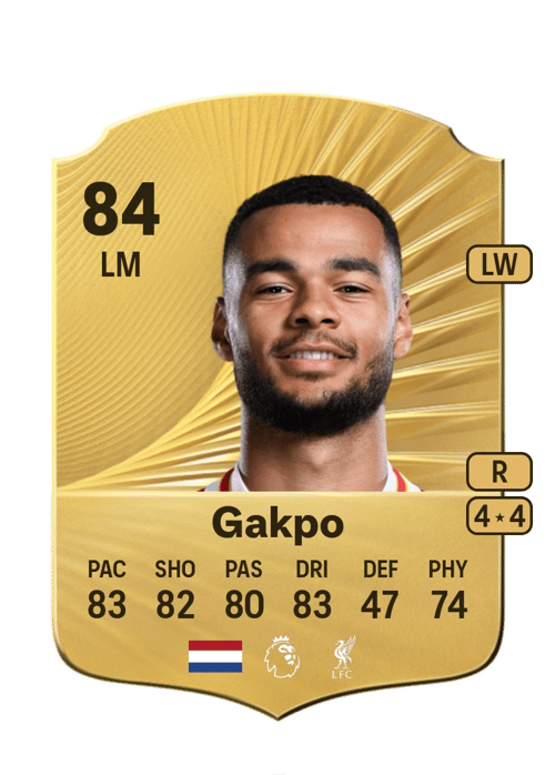 FC 26 Cody Gakpo 84 rated LM FUT Ultimate Team card