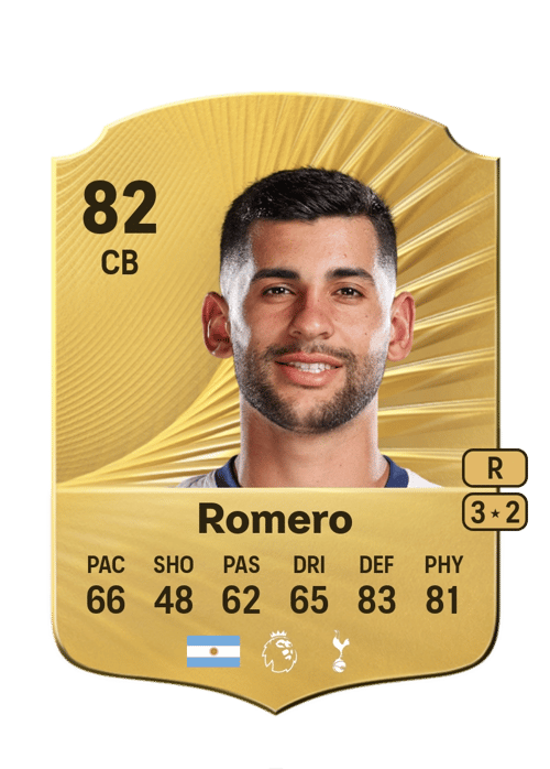 FC 26 Cristian Romero 82 rated CB FUT Ultimate Team card