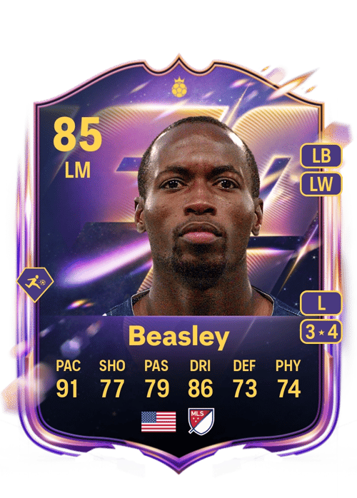 FC 26 DaMarcus Beasley 85 rated LM FUT Ultimate Team card