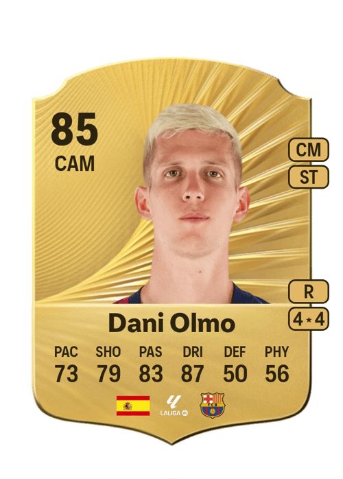 FC 26 Dani Olmo 85 rated CAM FUT Ultimate Team card