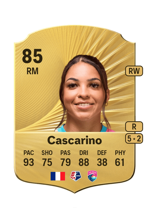 FC 26 Delphine Cascarino 85 rated RM FUT Ultimate Team card