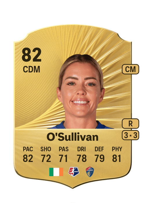 FC 26 Denise O'Sullivan 82 rated CDM FUT Ultimate Team card