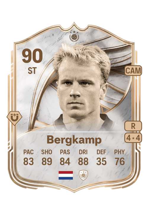 FC 26 Dennis Bergkamp (Icon) 90 rated ST FUT Ultimate Team card