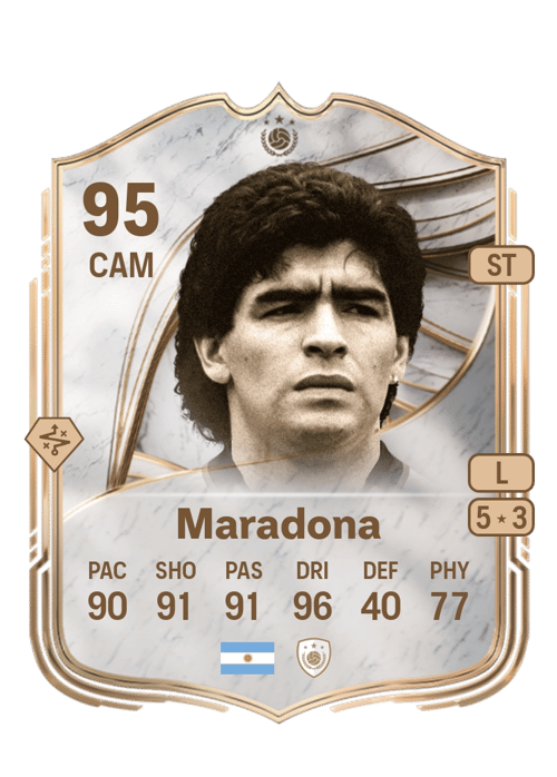 FC 26 Diego Armando Maradona 95 rated CAM FUT Ultimate Team card