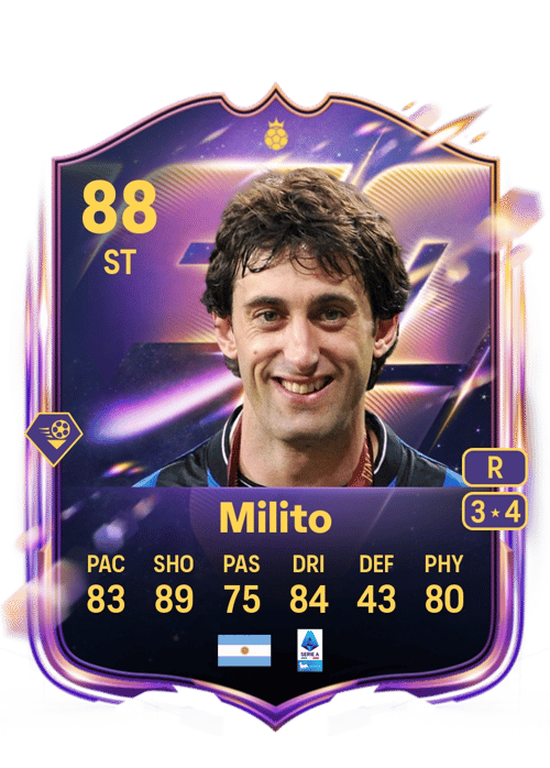 FC 26 Diego Milito 88 rated ST FUT Ultimate Team card