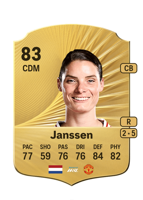 FC 26 Dominique Janssen 83 rated CDM FUT Ultimate Team card