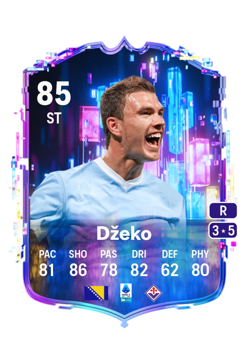 FC 26 Edin Džeko (Flashback Player) 85 rated ST FUT Ultimate Team card